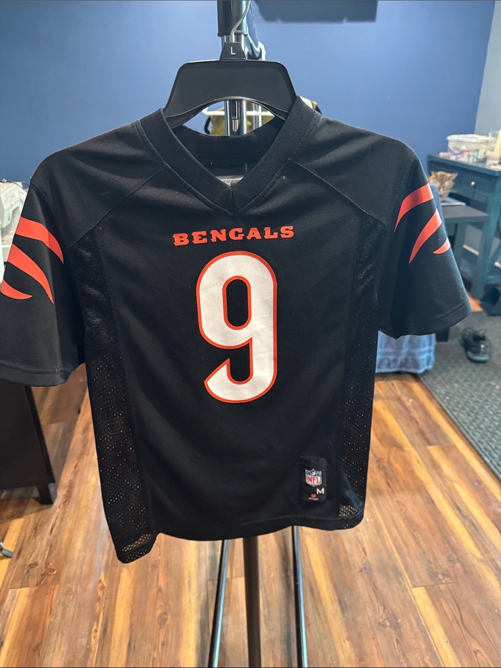Rock & Republic Kids Cincinnati Bengals Black & Orange #9 Jersey